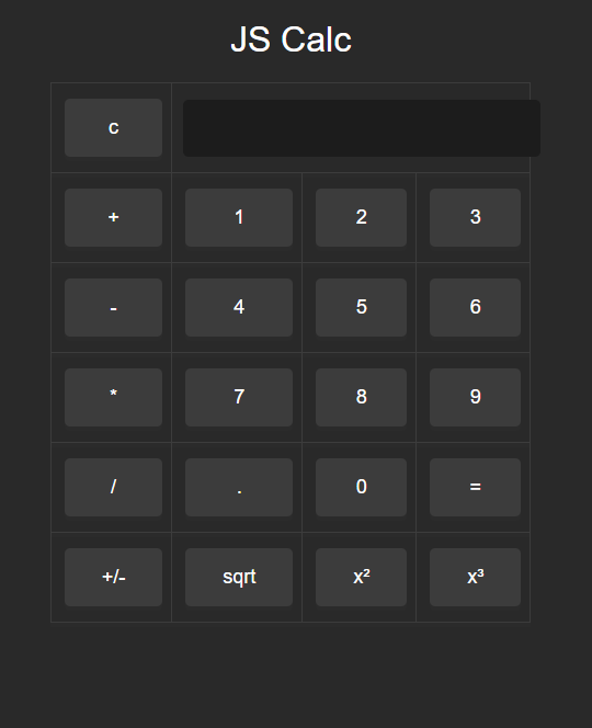 JS Calculator
